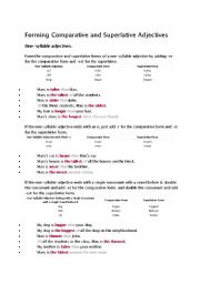 English Worksheet: Comparative and Superlative