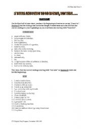 English Worksheet: USED TO