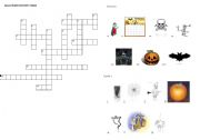 English worksheet: HALLOWEEN (2 pages) COLOUR VERSION