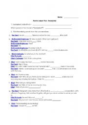 English worksheet: Bedazzled Movie lesson plan