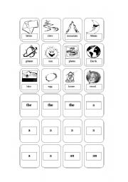 English Worksheet: Matching game