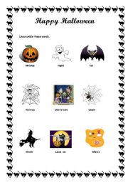 English worksheet: Happy Halloween!