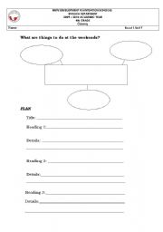 English worksheet: title-heading