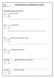 English Worksheet: present simple