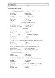 English worksheet: gerunds and infinitives