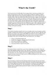 English Worksheet: Firtst Day Lesson