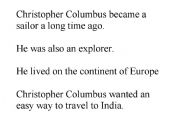 English Worksheet: Christopher Columbus