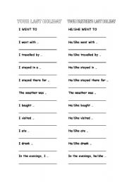 English worksheet: Simple Past Exercise