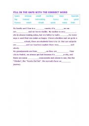 English worksheet: Adjectives and nationalities