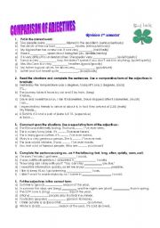 English Worksheet: Comparison of adjectives