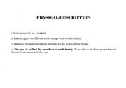 English worksheet: Physical description