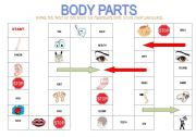 English Worksheet: PARTS OF THE BODY