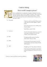 English Worksheet: creative writing - crime lesson