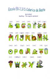 English Worksheet: The english alphabet