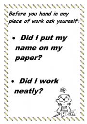 English Worksheet: a poster 