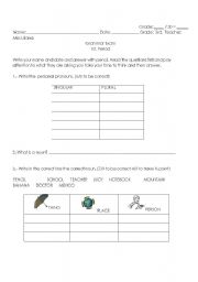 English worksheet: English exam