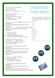 English Worksheet: PAPARAZZI - Lady Gaga