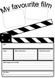 English Worksheet: My favourite film