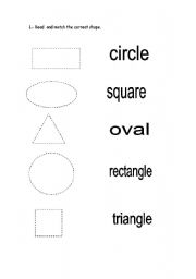 English Worksheet: Read and match