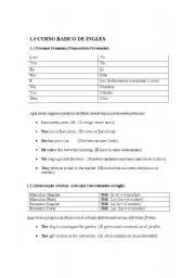 English Worksheet: Basic English course for spanish speakers