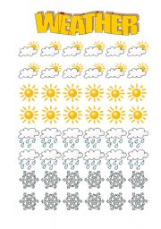 English Worksheet: weather