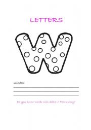 English worksheet: Learning alphabet