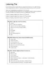 English worksheet: Listening File