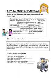 English Worksheet: present simple