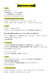 English Worksheet:  introducing oneself: 