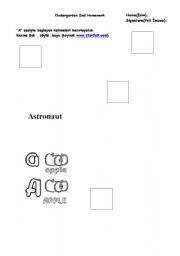 English Worksheet: Kindergarten worksheet