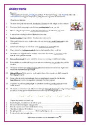 English Worksheet: Linking Words: Although / Despite / However / Providing / Unless, etc. For Adult Learners