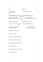 English worksheet: do not do