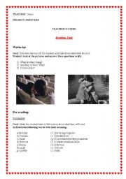 English Worksheet: Reading Activity - First kiss