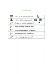 English worksheet: Story Map