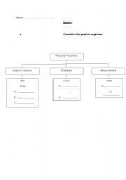 English worksheet: Matter