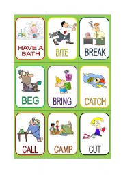 VERB CARDS 2 