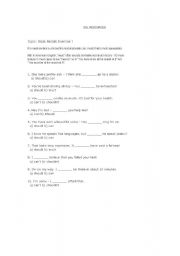 English Worksheet: Basic modals