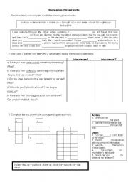 English Worksheet: Phrasal Verbs