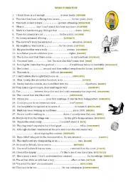 English Worksheet: word formation