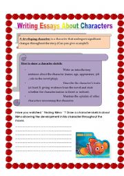 writing about characters