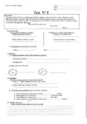 English worksheet: evaluation