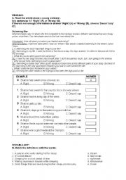 English Worksheet: Integrated Skills worksheet