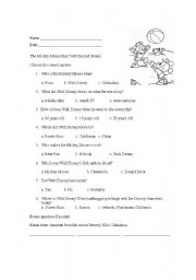 English Worksheet: Mickey Mouse Man