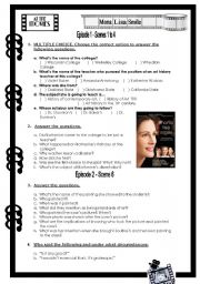 English Worksheet: Mona Lisa Smile - Movie activity