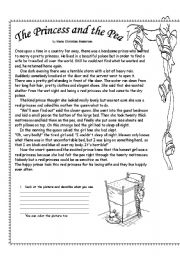 English Worksheet: The princess and the Pea