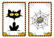 English Worksheet: Halloween flashcards and word cards (3/4)