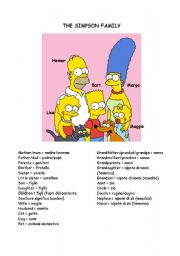 English Worksheet: The Family