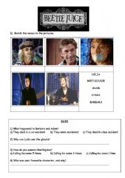 BEETLEJUICE MOVIE WORKSHEET