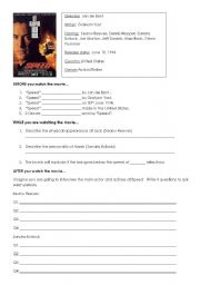 English Worksheet: Movie: Speed