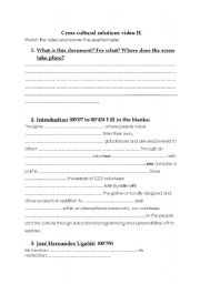 English Worksheet: Cross Cultural Solutions (volunteer abroad) video worksheet